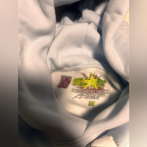 Sp5der Sky Blue Hoodie Size M - Picture 3 of 4